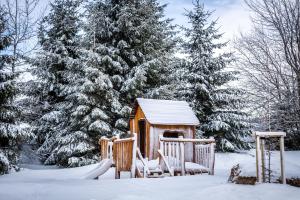Ski Chalet Klínovec v zime