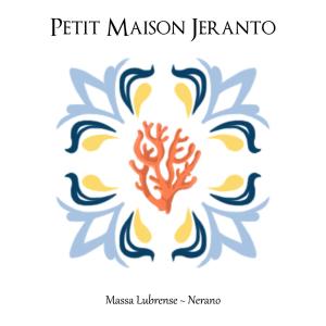 a logo of a flower with a brain in the middle at Petit Maison Jeranto in Nerano