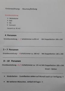 a screenshot of a cell phone screen with a document at Ferienwohnung Wurm in Anger