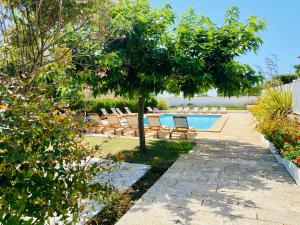 Bazén v ubytování Résidence Marie Diane - Appart vue mer et piscine G nebo v jeho okolí