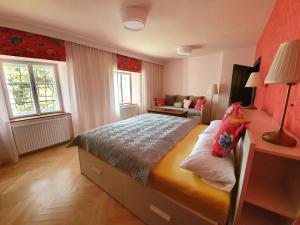 Postel nebo postele na pokoji v ubytování Haus Irblingweg