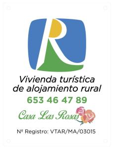 un logotipo para una carrera universitaria de Albuquerque en Casa Rural las Rosas de Benaojan en Benaoján