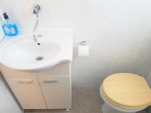 łazienka z umywalką i toaletą w obiekcie Kornati - Apartments & Stone cottage w mieście Kornati