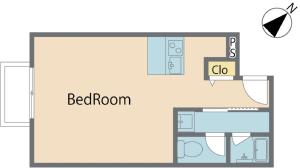 
The floor plan of ALT STAY Azabudai - Vacation STAY 31696v
