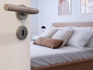 Posteľ alebo postele v izbe v ubytovaní PAPPA casa vacanze
