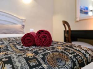 Postel nebo postele na pokoji v ubytování Domus Lace
