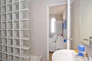 Kúpeľňa v ubytovaní Barcelona City Hotel