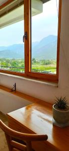 Uma vista da montanha tirada do hotel 