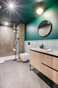 Ett badrum på Les Lofts Dorchester - Par Les Lofts Vieux-Québec