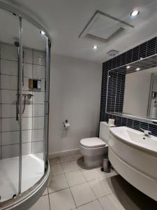 A bathroom at The Minster Hotel