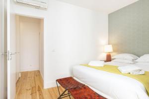 Postel nebo postele na pokoji v ubytování Bica 2 Bed Aircon UltraFast Net Fully Equipped
