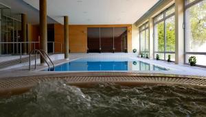 Bazén v ubytovaní Wellness apartmány Říčky v Orlických horách alebo v jeho blízkosti