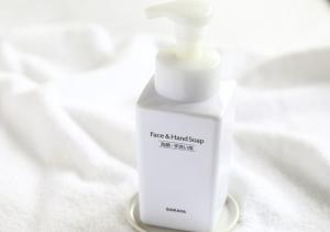 a white bottle sitting on top of a table at APA Hotel Namba Shinsaibashi Nishi in Osaka