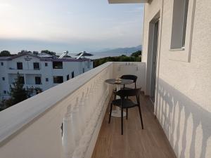 Balkón nebo terasa v ubytování Vasiliu Boutique Hotel Ksamil