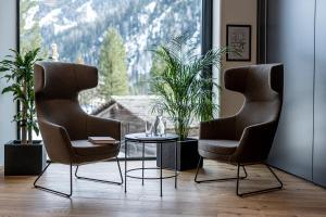 Istumisnurk majutusasutuses Das Unterrain Lifestyle Hotel