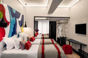 Cama ou camas em um quarto em Sura Hagia Sophia Hotel
