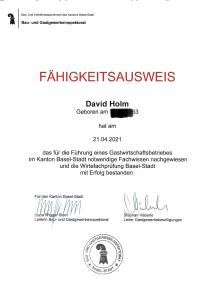 Certifikát, hodnocení, plakát nebo jiný dokument vystavený v ubytování Bed n Breakfast Obermumpf