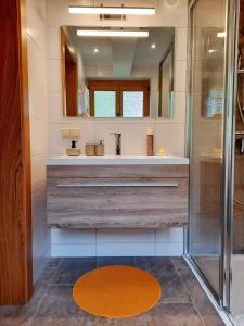 A bathroom at Apartment Fischer mit Privatstrand
