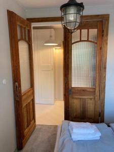 Posteľ alebo postele v izbe v ubytovaní Apartament Komorowskiego