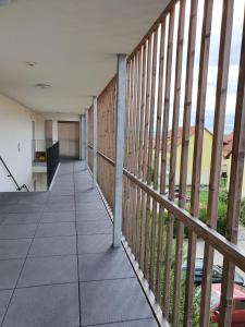 En balkon eller terrasse på Apartmán MÁJA Mikulov