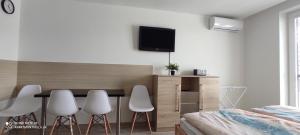 TV a/nebo společenská místnost v ubytování Apartmán Paula 3