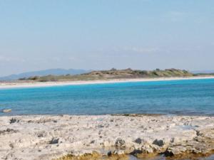 an island in the middle of a body of water at Caletta Beach in Castiglioncello