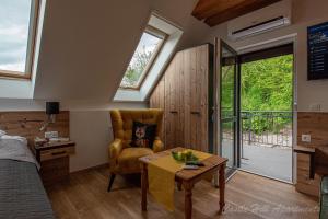 A balcony or terrace at Eger Castle Hill Premium Apartments