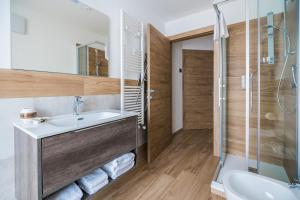 Koupelna v ubytování Piccola Cesa B&B