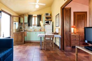 Η κουζίνα ή μικρή κουζίνα στο Charming Villa in Pisa with terrace and shared pool.