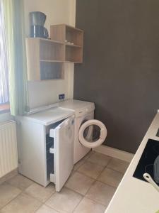Kuchyň nebo kuchyňský kout v ubytování Haus Wutzl