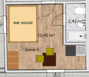 The floor plan of Berghof Seiser Toni