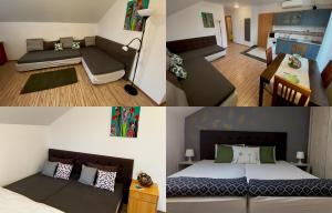 Posteľ alebo postele v izbe v ubytovaní Bóbita Apartman