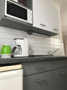 Kuchyňa alebo kuchynka v ubytovaní Oleander Apartman