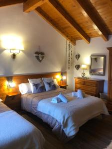 Postel nebo postele na pokoji v ubytování Duplex en el pirineo