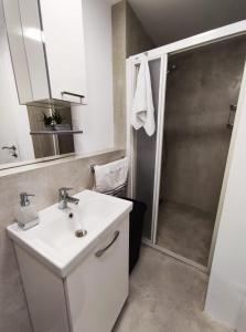 Koupelna v ubytování Apartman Stella Maris