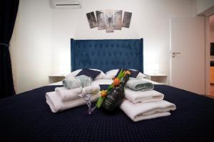 Postel nebo postele na pokoji v ubytování New 4* apartman Zoa in Trogir