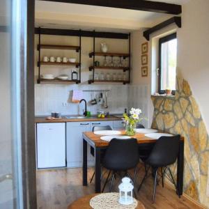 Kuchyň nebo kuchyňský kout v ubytování Apartment Tarski konaci
