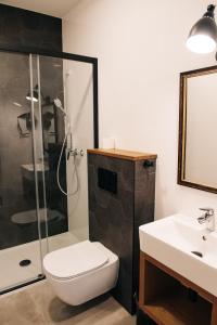 Kúpeľňa v ubytovaní Krone Penzion