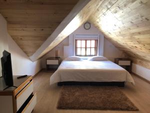 Postel nebo postele na pokoji v ubytování Casa del Arupo