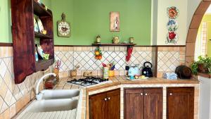 A kitchen or kitchenette at Villa Chiara