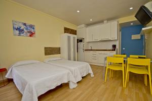 Kuchyň nebo kuchyňský kout v ubytování Barcelona City Apartment