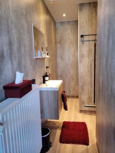 Koupelna v ubytování B&B Diepzicht