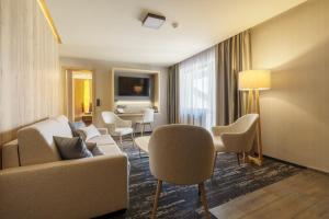 TV a/nebo společenská místnost v ubytování Hotel Hills