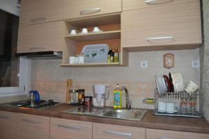 Kuchyň nebo kuchyňský kout v ubytování Hostel Valentin 2