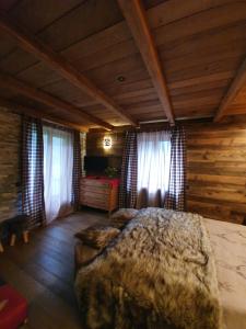 Posteľ alebo postele v izbe v ubytovaní Chalet Salet