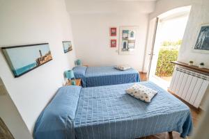 Postel nebo postele na pokoji v ubytování Casa Rossa Lacona