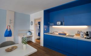 Kuchyňa alebo kuchynka v ubytovaní Frauscher Hafen-Apartments