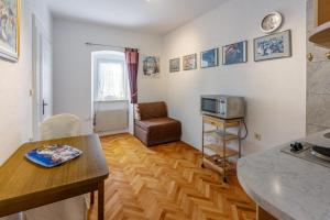 Televízia a/alebo spoločenská miestnosť v ubytovaní Apartments Villa 7