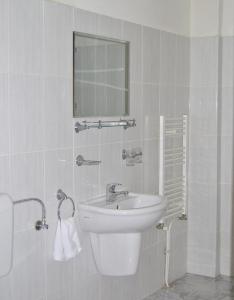 Koupelna v ubytování Hotel Delaf