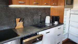 A kitchen or kitchenette at Apartmany Krasvill